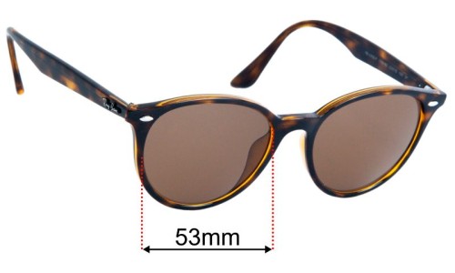 Ray Ban RB4305F Replacement Lenses 53mm wide 