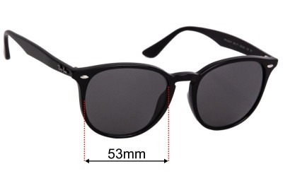 Ray-Ban RB4259 Verres de Remplacement 53mm wide 