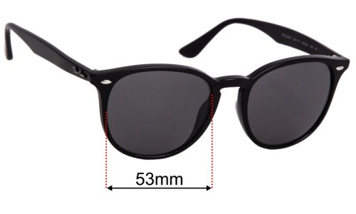 Ray-Ban RB4259 Lentes de Repuesto 53mm wide 