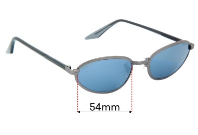 Ray Ban B&L W2852 Replacement Lenses 54mm wide 