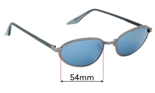 Ray Ban B&L W2852 Replacement Lenses 54mm wide 