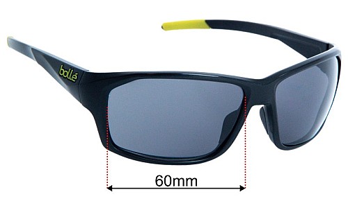 Replacement Lenses for Bolle Fenix - 61mm Wide 