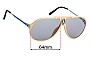 Sunglass Fix Replacement Lenses for Carrera 5590 - 64mm Wide 