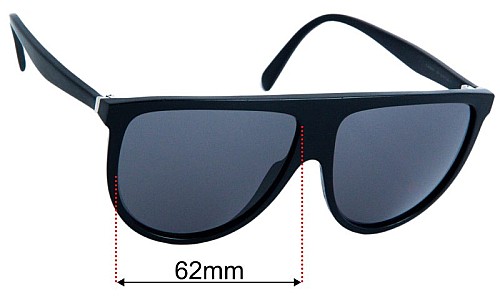 Replacement Lenses for Celine CL 4006IN - 62mm Wide 