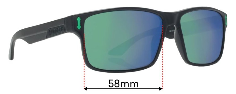 Sunglass Fix Replacement Lenses for Dragon DR512S Count - 58mm Wide