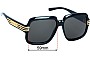 Sunglass Fix Replacement Lenses for Gucci GG0979S - 59mm Wide 