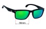 Sunglass Fix Replacement Lenses for Mako GT 9583 - 56mm Wide 