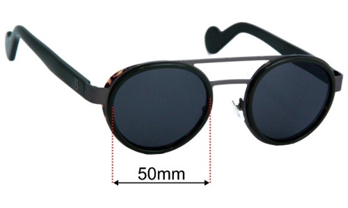 Moncler ML 0021 Replacement Lenses 50mm wide 