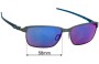 Sunglass Fix Verres de Remplacement pour Oakley Tinfoil Carbon OO6018 - 58mm Wide 