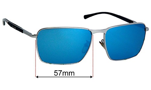Police S8966 Big Match 1 Replacement Lenses 57mm wide 