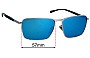 Sunglass Fix Replacement Lenses for Police S8966 Big Match 1 - 57mm Wide 
