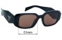 Sunglass Fix Replacement Lenses for Prada SPR17W-F - 51mm Wide 