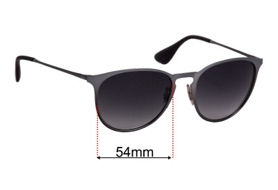 Ray Ban RB3539 Erika Metal Replacement Lenses 54mm wide 