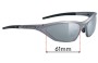 Sunglass Fix Replacement Lenses for Rudy Project Ekynox SX - 61mm Wide 