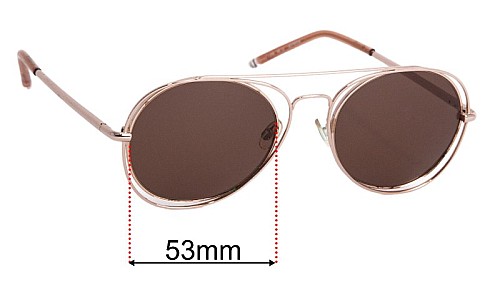 Viktor & Rolf VR 11 Replacement Lenses 53mm wide 