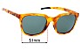Sunglass Fix Verres de Remplacement pour Bolle Talent - 51mm Wide 