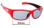 Sunglass Fix Replacement Lenses for Gul Napa - 62mm Wide 