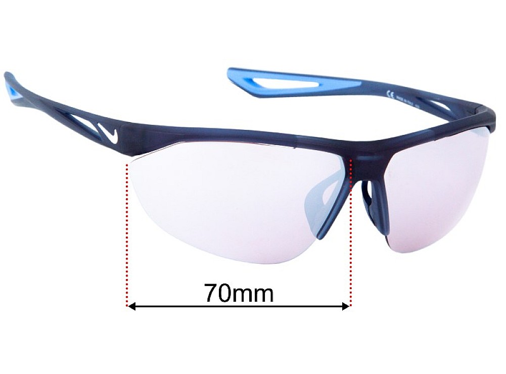 Sunglass Fix Replacement Lenses for Nike EV1214 Tailwind Swift M - 70mm Wide Sunglass Fix Replacement Lenses for Nike EV1214 Tailwind Swift M - 70mm Wide