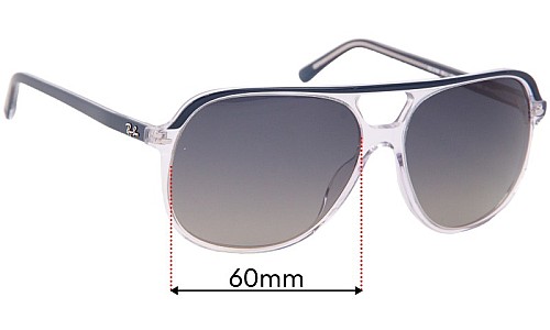 Ray-Ban RB2198 Bill Lentilles de Remplacement 60mm wide 