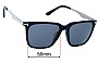 Sunglass Fix Replacement Lenses for Tom Ford Garrett TF862-F - 56mm Wide 