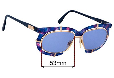 Cazal MOD 871 Verres de Remplacement 53mm wide 
