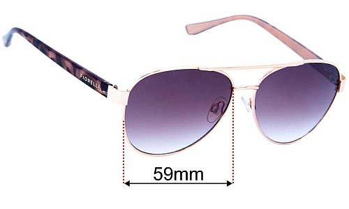 Fiorelli Cordelia Ersatzlinsen 59mm wide 