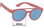 Sunglass Fix Replacement Lenses for Goodr Stay Fly, Ornithologists - 48mm Wide 