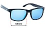 Sunglass Fix Replacement Lenses for Kypers  Coconut COC002 - 55mm Wide 