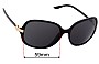 Sunglass Fix Verres de Remplacement pour Ralph Lauren RL 8064 - 59mm Wide 