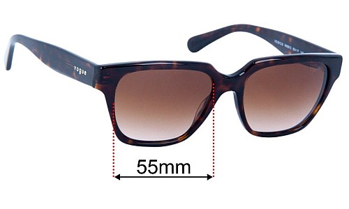 Vogue VO5512-S Replacement Lenses 55mm wide 