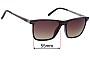 Sunglass Fix Replacement Lenses for Maui Jim MJ875 One Way - 55mm Wide 