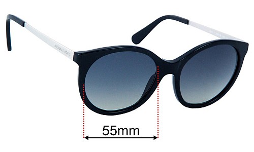 Sunglass Fix Replacement Lenses for Michael Kors MK2034 Island Tropics - 55mm Wide Michael Kors MK2034 Island Tropics Replacement Lenses 55mm wide
