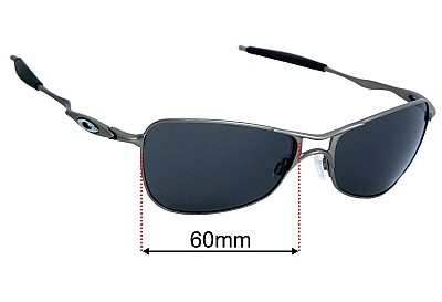 Oakley Crosshair 1.0 Verres de Remplacement 60mm wide 