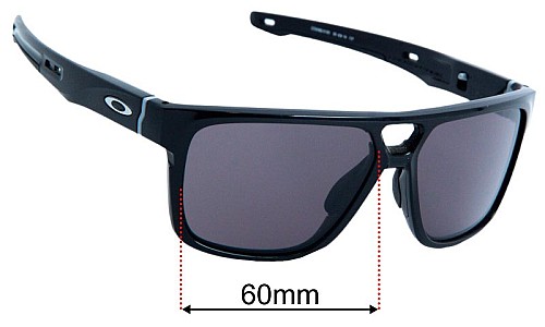 Sunglass Fix Replacement Lenses for Oakley Crossrange Patch OO9382 - 60mm Wide Oakley Crossrange Patch OO9382 Replacement Lenses 60mm wide