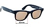 Sunglass Fix Replacement Lenses for Ray-Ban RW4012 Meta Wayfarer (Gen 2) - 50mm Wide 