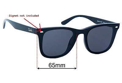 Ray-Ban RB4420 Verres de Remplacement 65mm wide 
