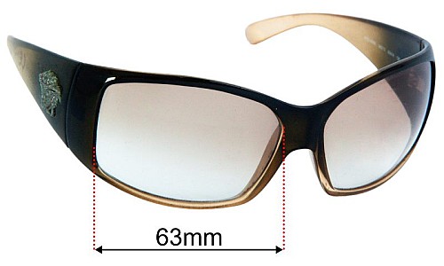 Sunglass Fix Lentilles de Remplacement pour Versace MOD 4055 - 63mm Wide Versace MOD 4055 Lentilles de Remplacement 63mm wide
