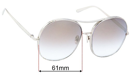 Chloe CE 128S Replacement Lenses 61mm wide 