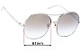 Sunglass Fix Replacement Lenses for Chloe CE 128S - 61mm Wide 