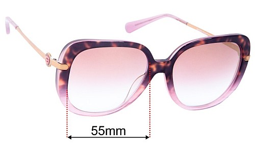 Coach HC8320 Replacement Lenses 55mm wide 