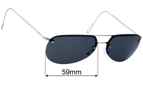 Gucci GG1292/S Replacement Lenses 59mm wide 