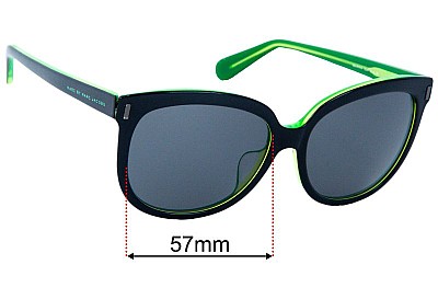 Marc by Marc Jacobs MMJ 447/F/S Ersatzgläser 57mm wide 