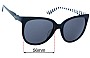 Sunglass Fix Replacement Lenses for Moschino MO739S01SA - 56mm Wide 