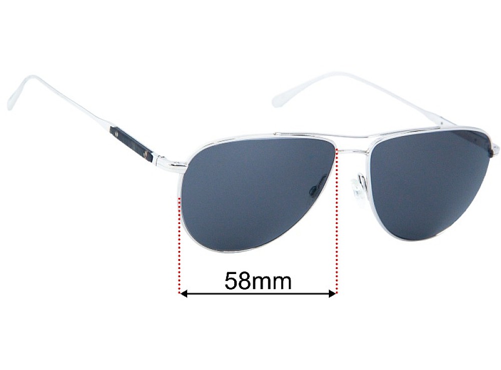 Oliver Peoples OV1301S Disoriano Replacement Lenses 58mm Oliver Peoples OV1301S Disoriano Replacement Lenses 58mm