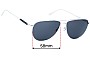 Sunglass Fix Ersatzgläser für Oliver Peoples OV1301S Disoriano - 58mm Wide 