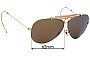 Sunglass Fix Replacement Lenses for Ray Ban B&L Shooter - 62mm Wide 