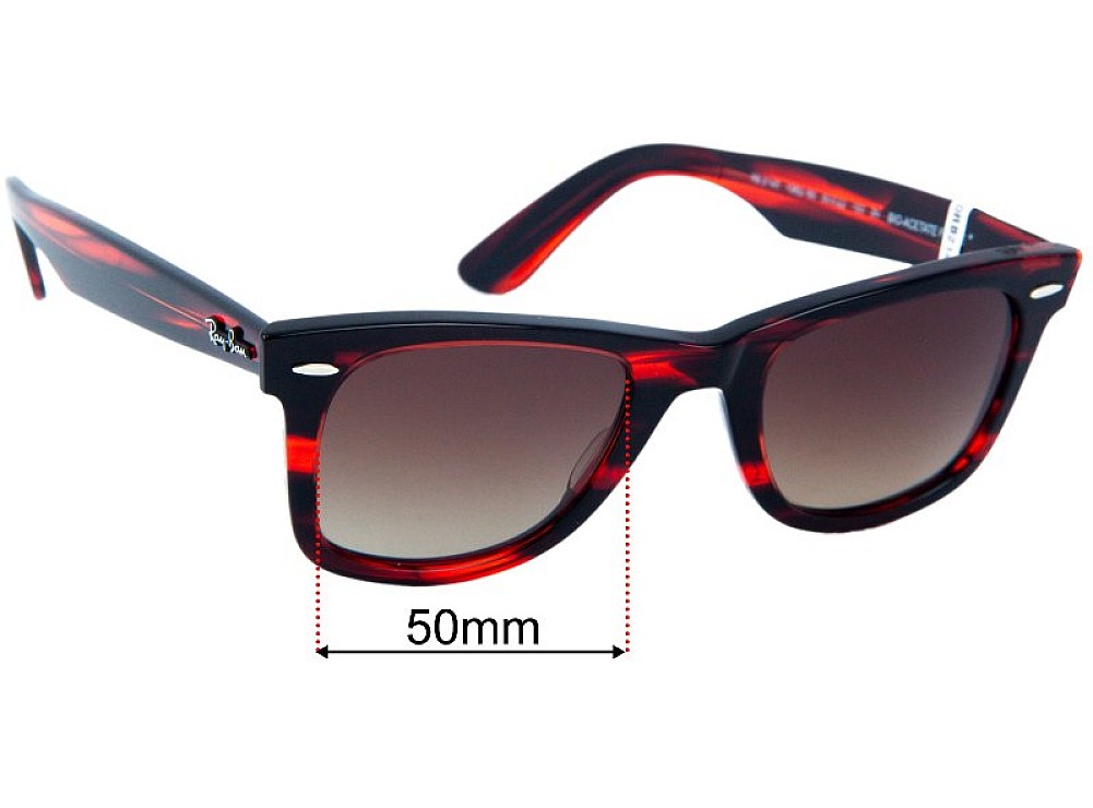 Sunglass Fix Lentes de Repuesto para Ray-Ban RB2140 Original Wayfarer BIO-Based - 50mm Wide Sunglass Fix Lentes de Repuesto para Ray-Ban RB2140 Original Wayfarer BIO-Based - 50mm Wide