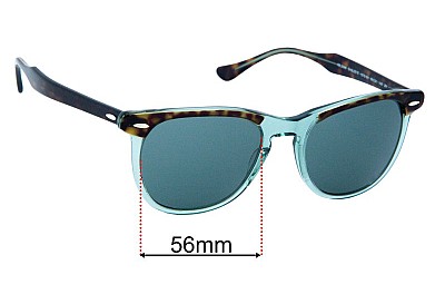 Ray-Ban RB2398 Eagleeye Verres de Remplacement 56mm wide 