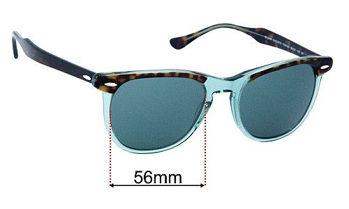 Ray Ban RB2398 Eagleeye Replacement Lenses 56mm wide 