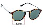 Sunglass Fix Replacement Lenses for Ray Ban RB2447 - 49mm Wide 